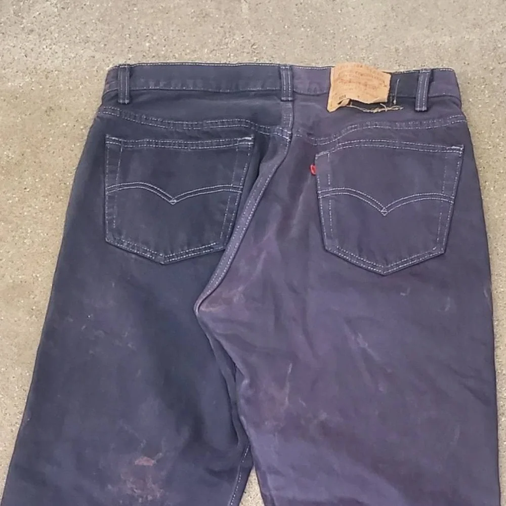 Vintage Levi's 501 Jeans Mens 30x32 Black 90s Made In Usa Button Fly Straight